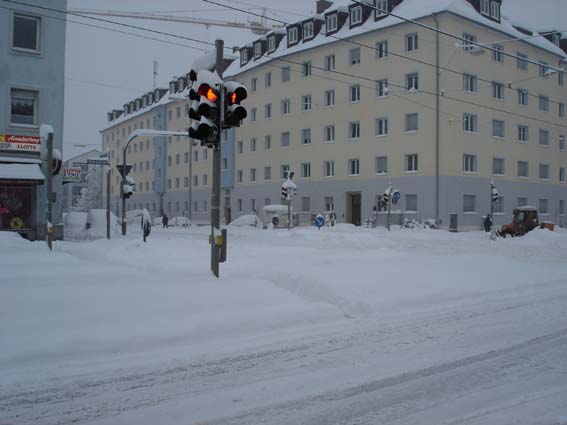 Bild:Schneechaos in Mnchen 2006