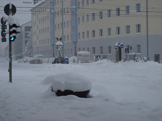 Bild:Schneechaos in Mnchen 2006