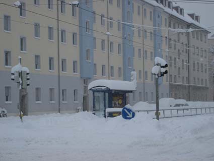 Bild:Schneechaos in Mnchen 2006